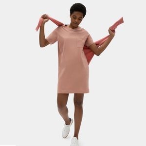Everlane The Weekend Tee Shirt Dress - Cameo Pink - Size XS